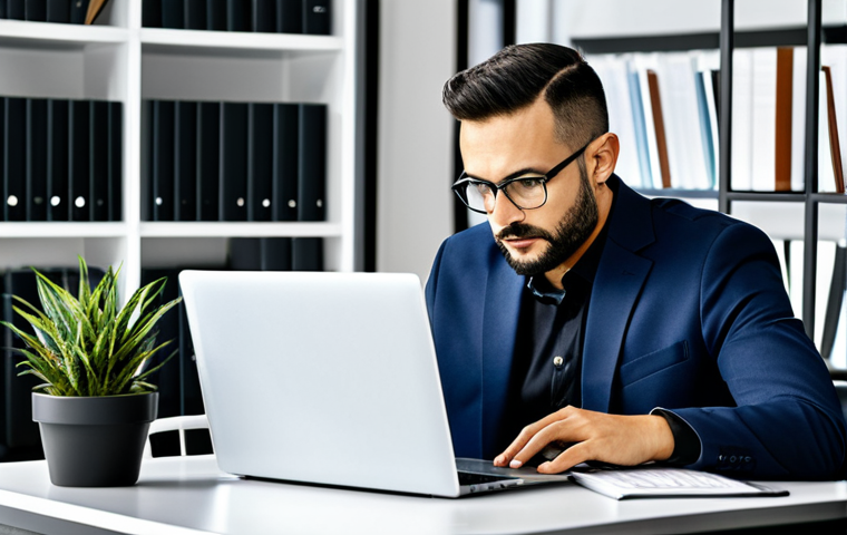 마케팅관리사 연봉 협상 노하우 - Research & Preparation**

"A marketing manager in professional attire, sitting at a desk reviewing s...