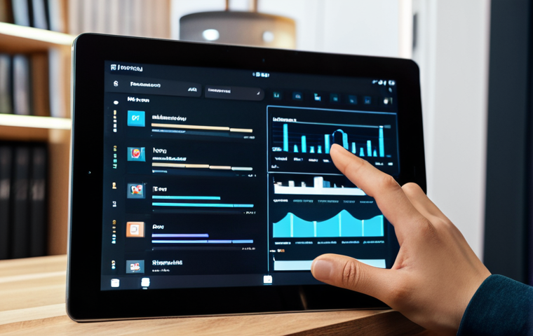 마케팅관리사 실무 일기 작성 사례 - **Professional woman in a bright, modern Stockholm office:** She is analyzing marketing data on a la...