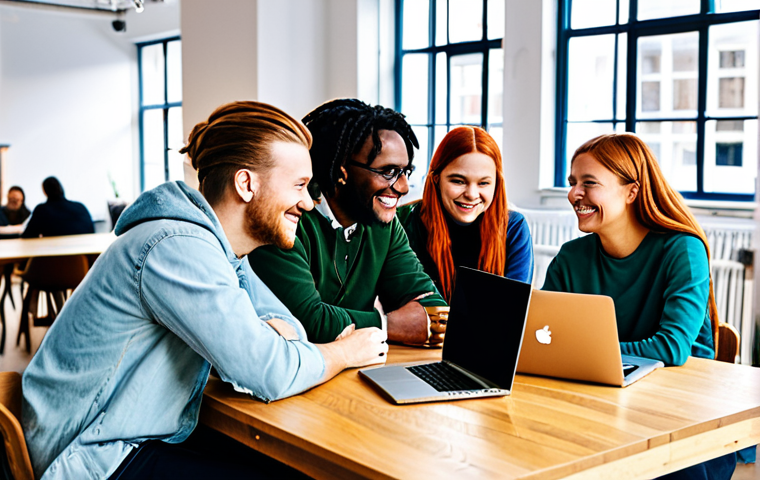 마케팅관리사 실무 일기 작성 사례 - **Close-up of a hand interacting with an AI marketing tool on a tablet:** The screen displays a comp...