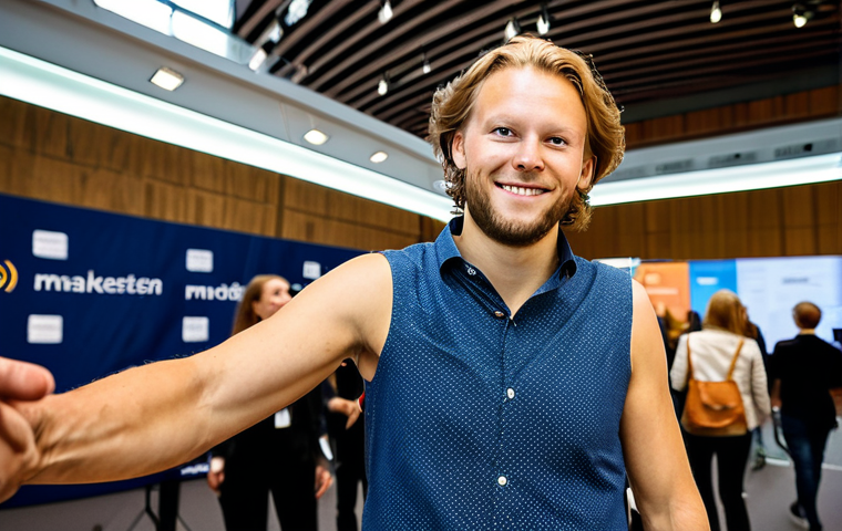 마케팅관리사 자격증 취득 후 경력 관리 - Networking at Dagens Media Marketing Week**

"A young, ambitious marketer, fully clothed in smart-ca...