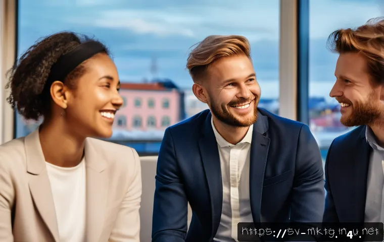 마케팅관리사 시험 이후 합격자 소감 공유 - A professional networking event in Stockholm, Sweden, showing a diverse group of young marketing gra...
